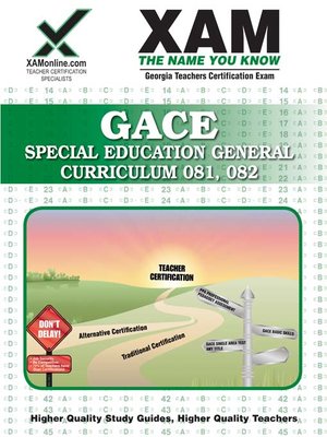 cover image of GACE Special Education General Curriculum 081, 082